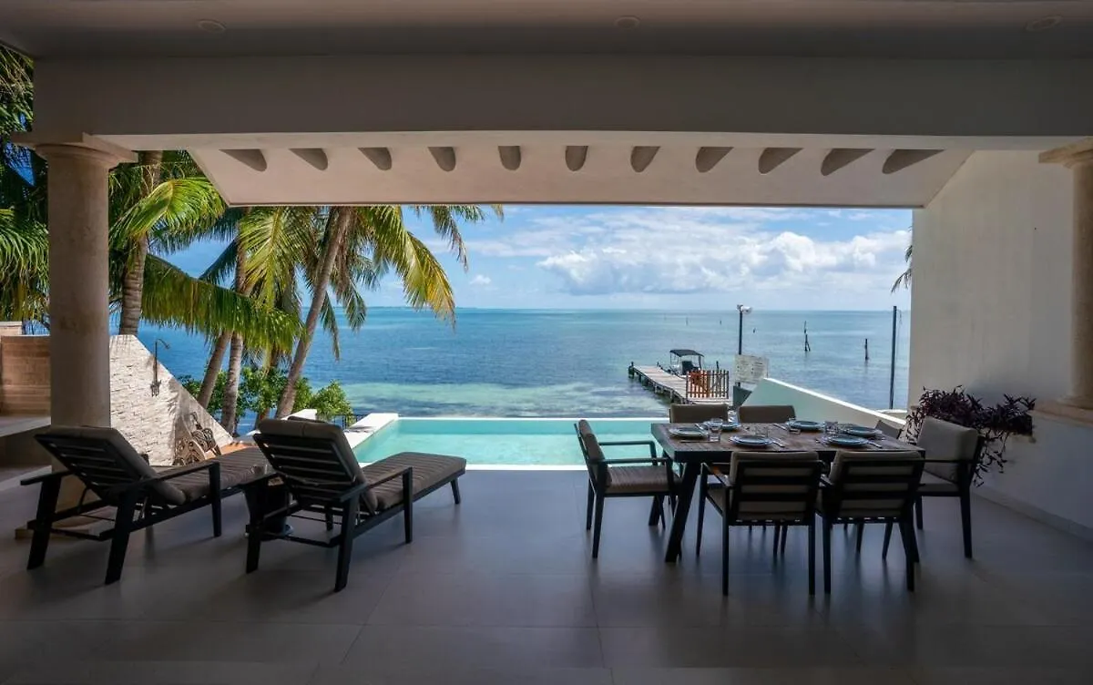 6Br Modern Oceanfront Villa With Infinity Pool Cancún 0*,  Mexikó