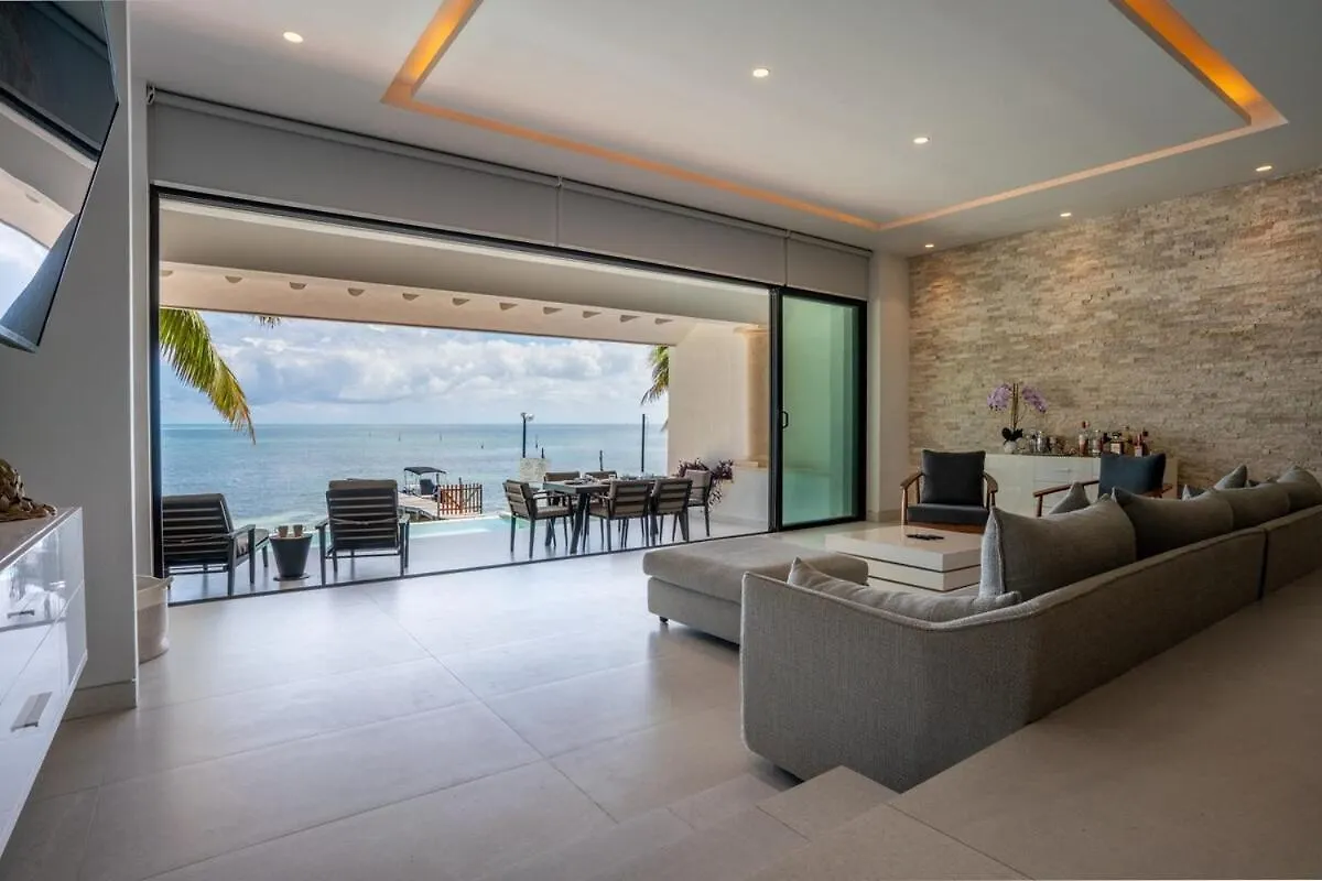 6Br Modern Oceanfront Villa With Infinity Pool Cancún 0*,  Mexikó