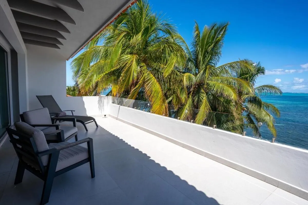 6Br Modern Oceanfront Villa With Infinity Pool Cancun Mexico