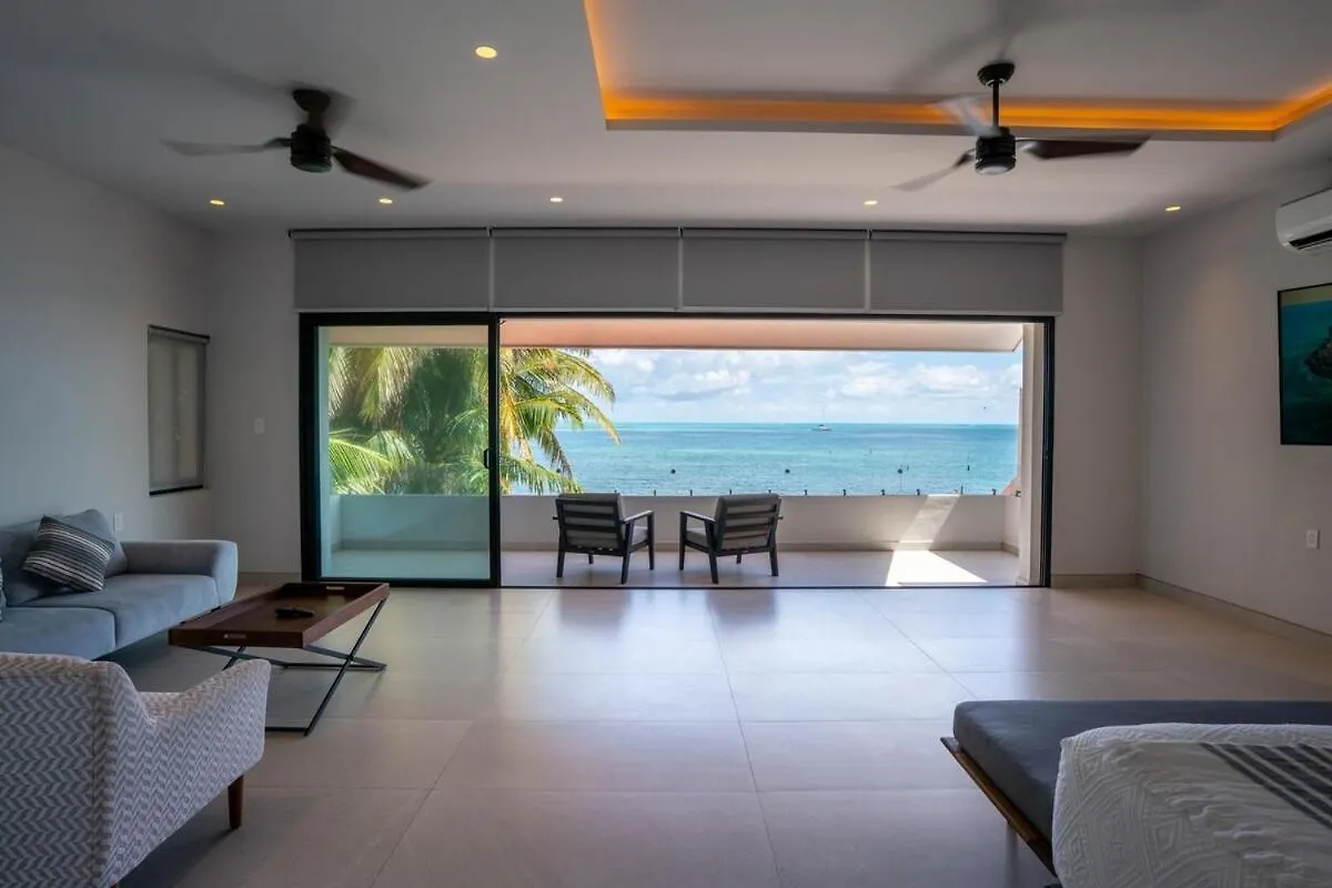 6Br Modern Oceanfront Villa With Infinity Pool Cancun Mexico